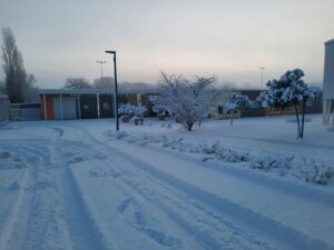 L’école St Christophe sous la neige !